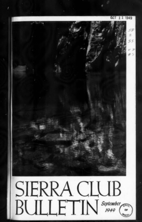 Sierra Club Bulletin 1949 Vol 34 No 8 September thumbnail